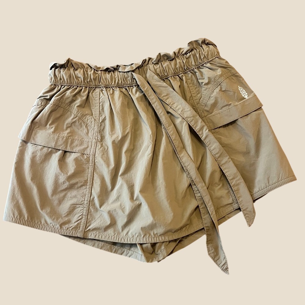 Free People Movement Shorts XS Tan Paperbag Cargo 1671